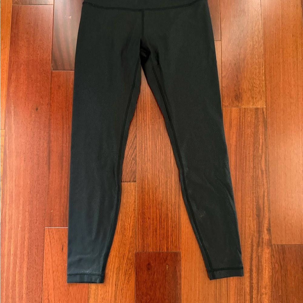 lululemon athletica Black Shiny Leggings